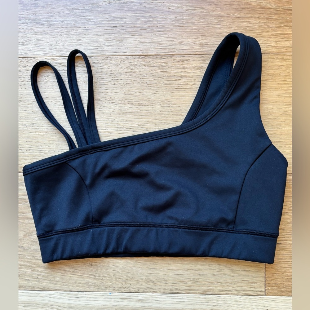 IVL collective Black Asymmetrical women’s sports bra